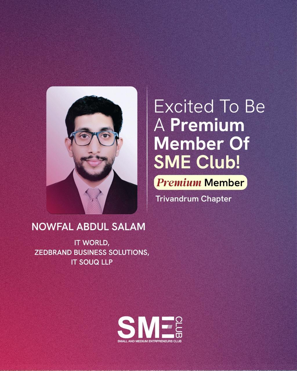 SME Club — Premium Member — Premium Member · Trivandrum Chapter
